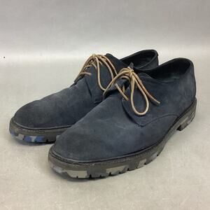 Sergio Rossie Blue Suede Oxford Shoes With Blue Camo Bottoms #4620 - 9